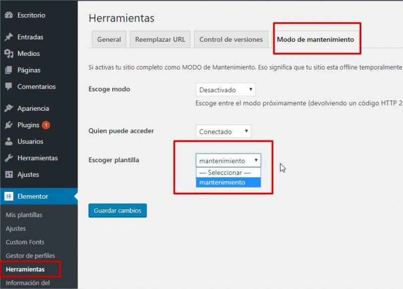 Cómo poner el Modo Mantenimiento en WordPress