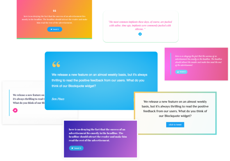 Blockquote elementor pro