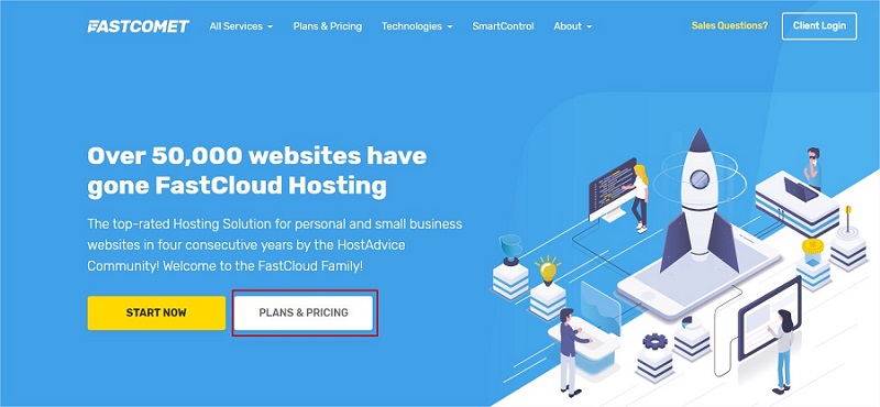 FastComet - Managed cloud hosting