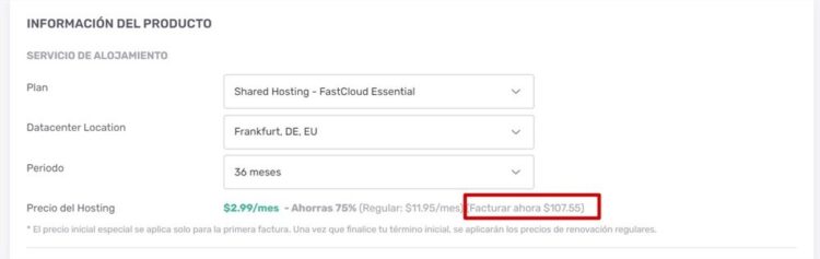 fastcomet precios