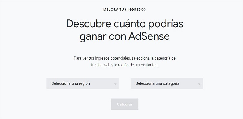 Google AdSense simulador de ganancias