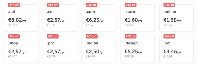 Namecheap descuentos en dominios