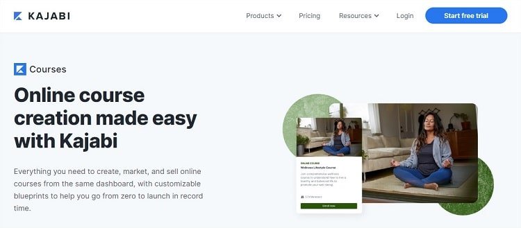 Plataforma creación cursos online - Kajabi