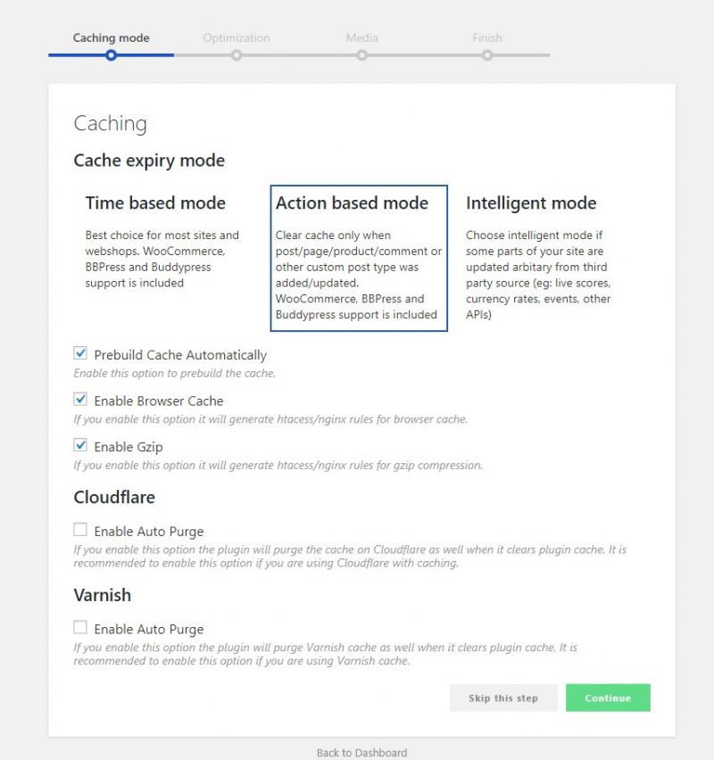 Swift Performance configuración 2