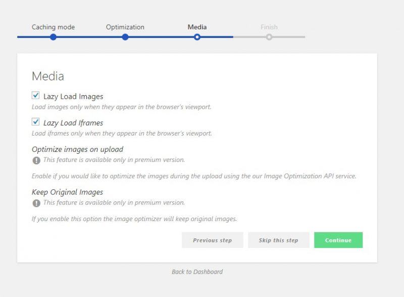 Swift Performance configuración 4