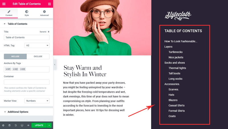 Table-Of-Content-widget-elementor-pro