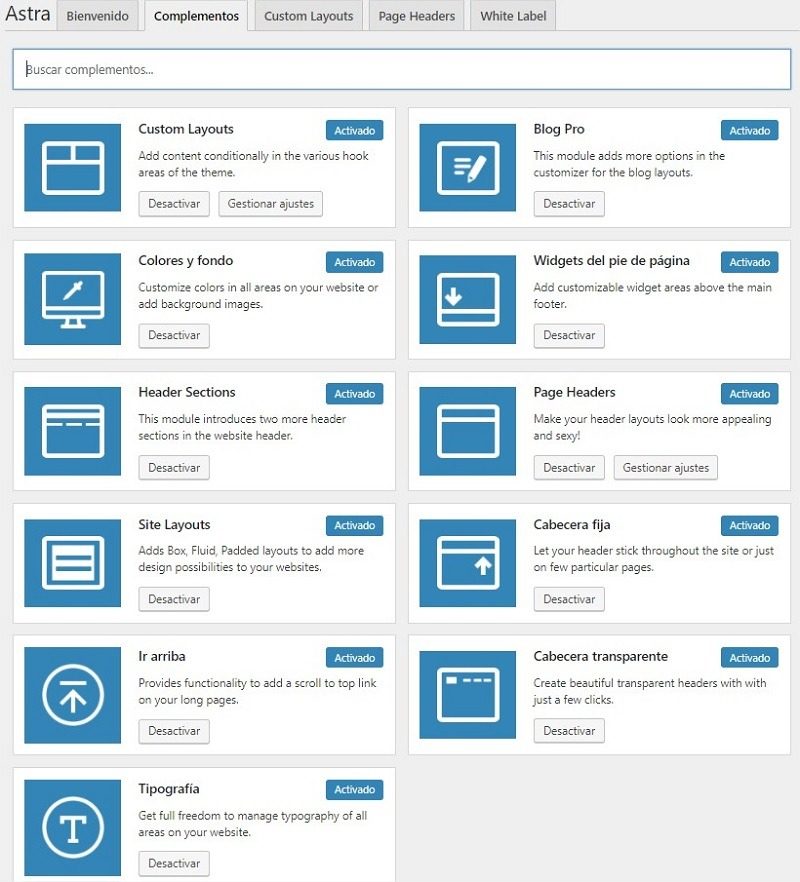 astra pro addons