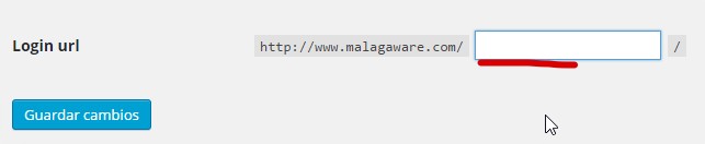 cambiar la url de login en wordpress