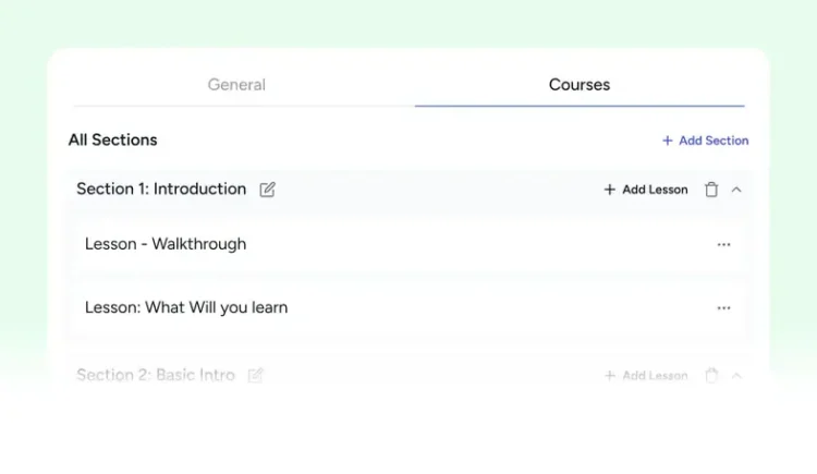 course builder