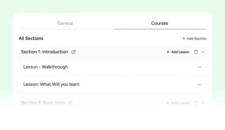course builder