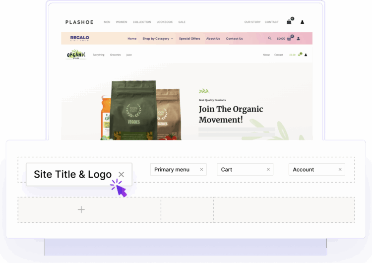 header builder features