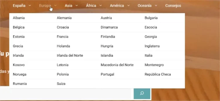 mochila expres mega menu
