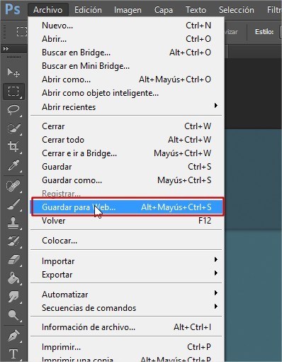 optimizar imagenes photoshop