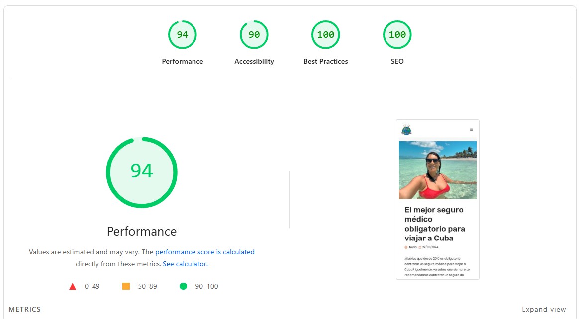 pagespeed nuriawonderland