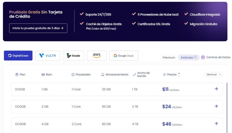 precios cloudways 2024