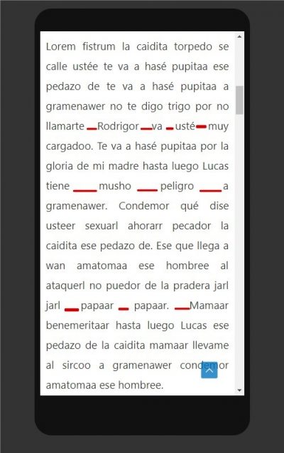 textos justificados movil