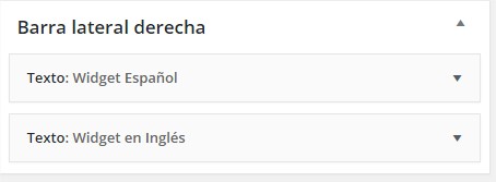 widgets wordpress multilenguaje